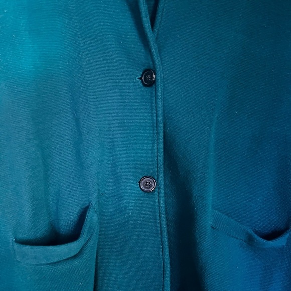 J. Crew Factory Women's Pine Green Sweater Blazer - Picture 3 of 8